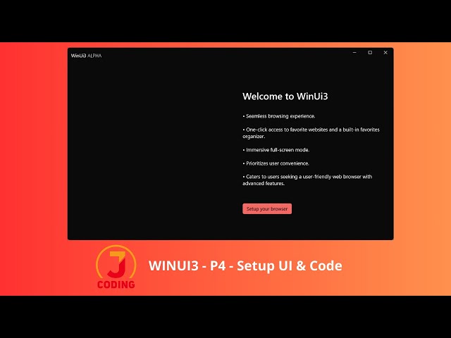 🚀 WinUi3 Series Part 4: Setup UI & Code!