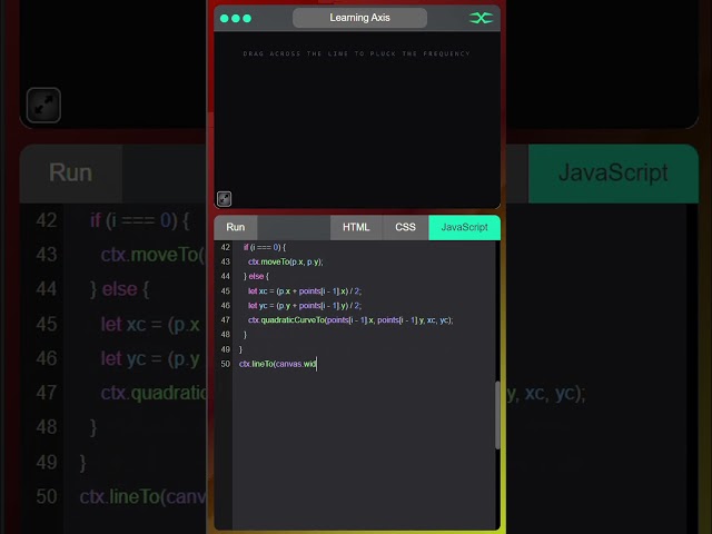 Kinetic String | HTML CSS JavaScript