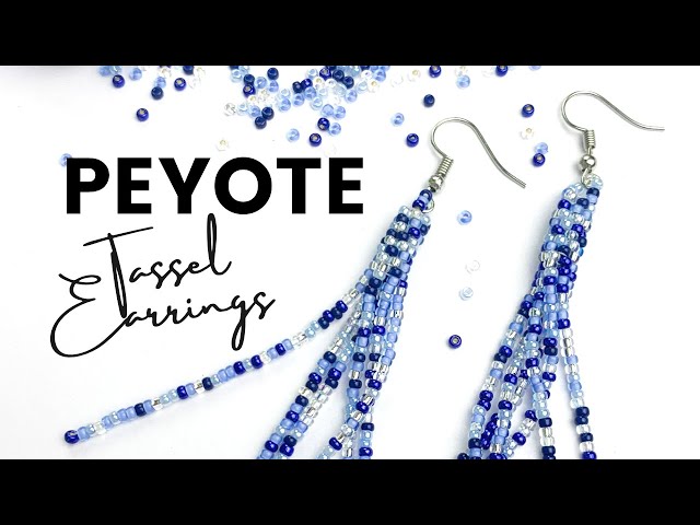 Beginner Friendly PEYOTE Tassel Beaded Earrings Tutorial