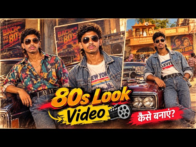 Instagram Trending 80s Look Ai Video Editing | 80s Look Photo to Video Editing | 80s Trend