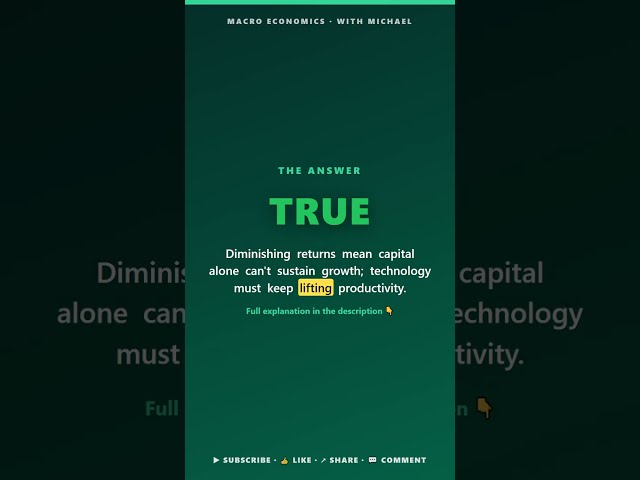 Economic Growth — Nonstop Macro Quiz · Part 1 of 2 · 25 True/False Questions