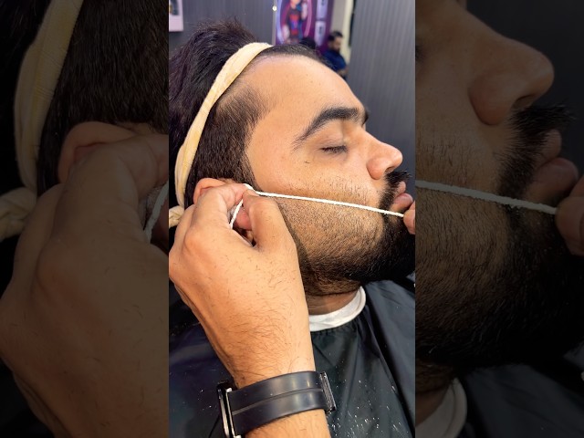 Amazing Attractive Beard Line Trick #beard #youtube #saloon