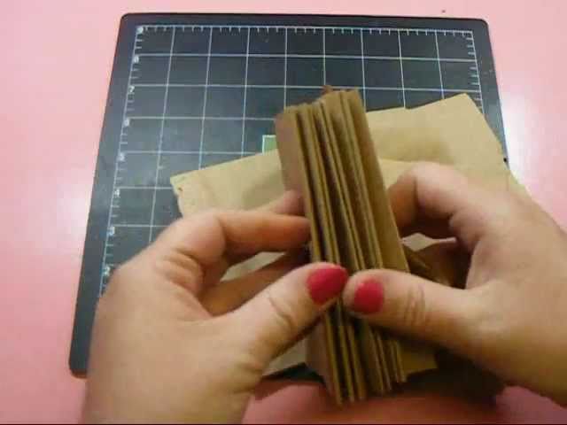 DIY Paperbag Mini Album Assembly