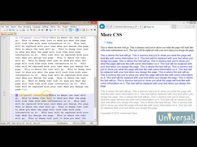 Lesson 7: Adding Styles and Classes to Your Web Pages - HTML Course