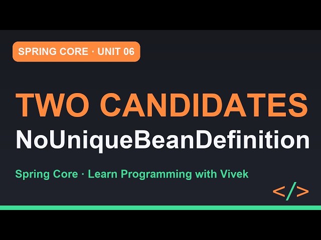 Spring Framework Core: Ambiguity: @Primary, @Qualifier and Bean Collections | Unit 06