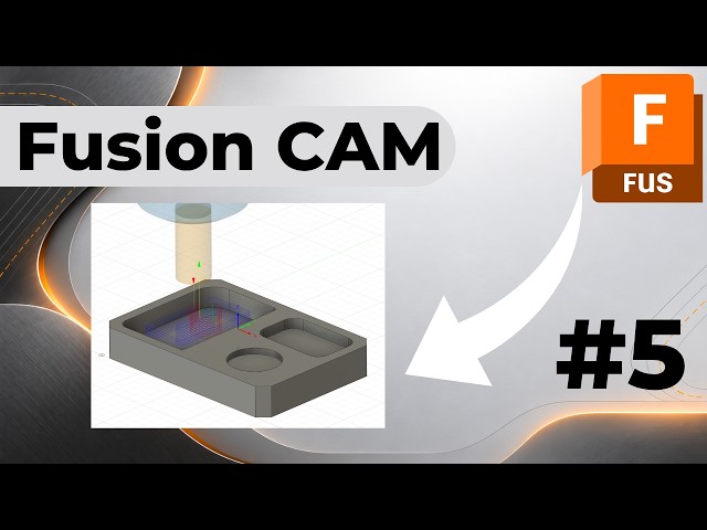 Fusion CAM 2D Pocket Tutorial - Pocket Machining Basics