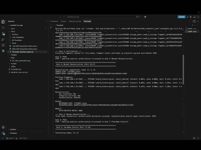 Sentinel OS ASP - LAN Validation Gate 7 | PASS - Persistence Audit: 3 Consecutive Runs