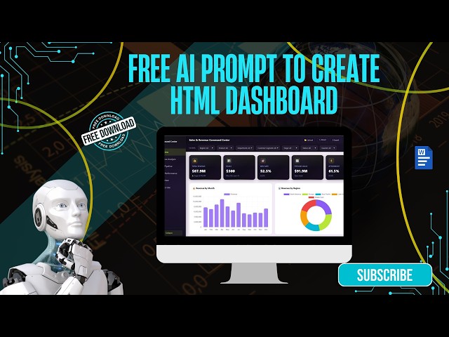 Sales and Revenue Command Center Dashboard in HTML