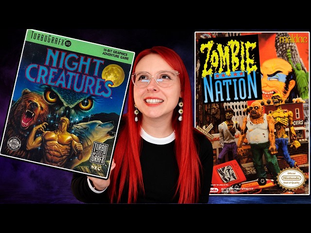 Night Creatures on TurboGrafx-16 and Zombie Nation on NES! Erin Plays