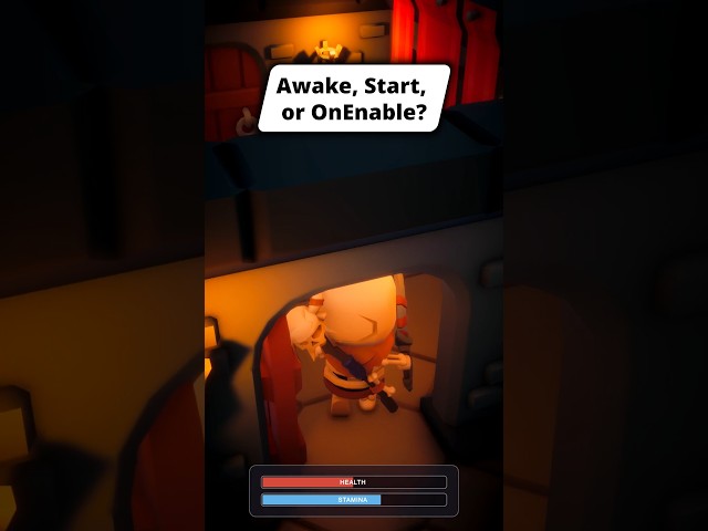 Awake vs Start vs OnEnable #gamedev #unity3d #madewithunity #indiegamedev