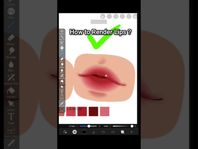 LIP Render ✨❤️ #art#render#digitalart#ibispaintx#drawing#tutorial#trending#trend#viral#fypシ