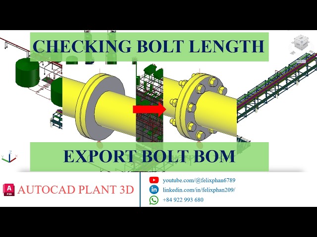 AutoCAD Plant 3D - ENABLE BOLT FOR CHECKING version 4
