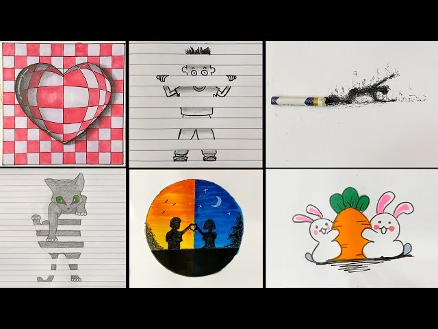 7 Cool Art ideas for Beginners || Painting tutorials || Easy Creative Art Hacks When You’re Bored