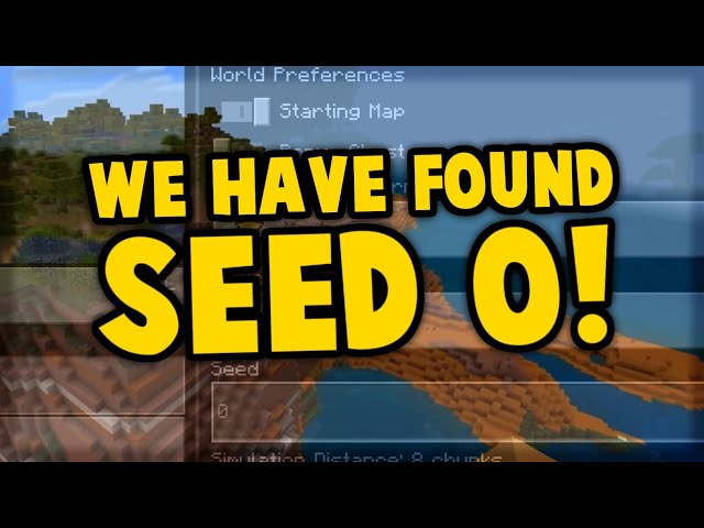 You're Not Supposed To Use This Seed...