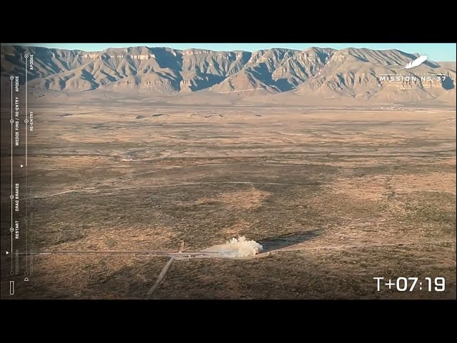 TOUCHDOWN! Blue Origin NS-37 Booster Landing
