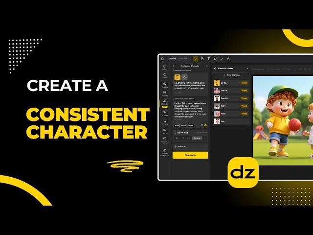 Consistent Character AI Tutorial: How to Create Perfect AI Characters | Dzine AI