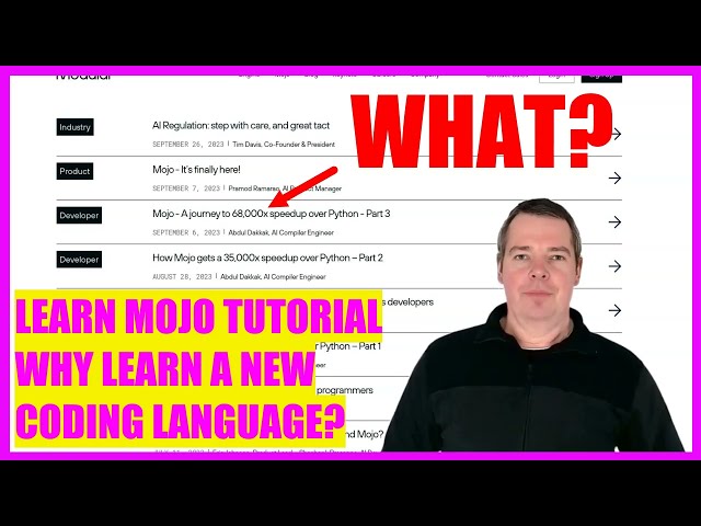 LEARN MOJO TUTORIAL - 2 WHY LEARN A NEW PROGRAMMING LANGUAGE?