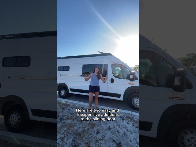 2️⃣ fast, easy and inexpensive sliding door upgrades I didn’t know I needed! @OpenGlass Van Mods