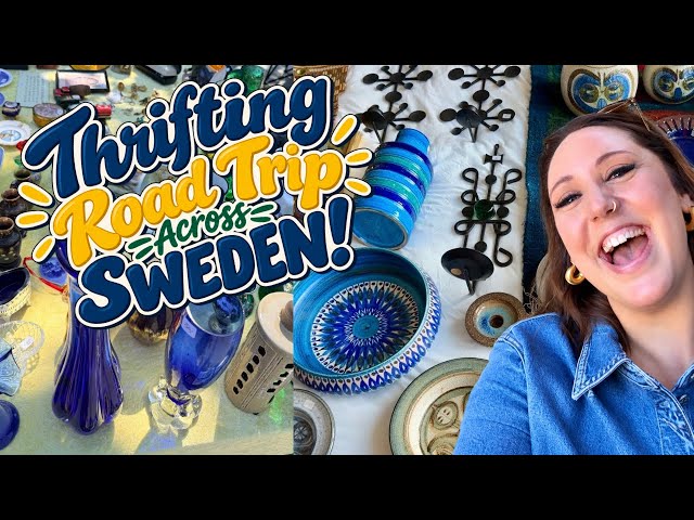 SCANDINAVIA ROAD TRIP THRIFTING! Flea Markets & Barn Picks | Sourcing For Resale