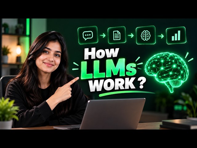 How LLMs Work  | Large Language Models Explained | How AI Understands & Generates Text