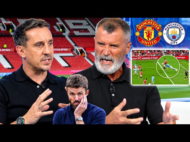 "ABSOLUTELY NO WAY", Roy Kean And Gary Neville FURIOUS with Referee 🔥🔥🔥