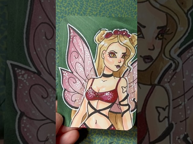 drawing 100 spooky art cards π 74