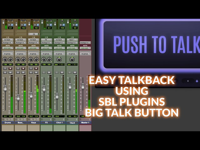SBL Plugins Big Talk Button - Easy Console Talkback Without the Console