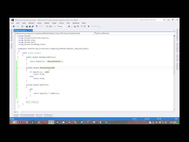 Replace Temp With Query