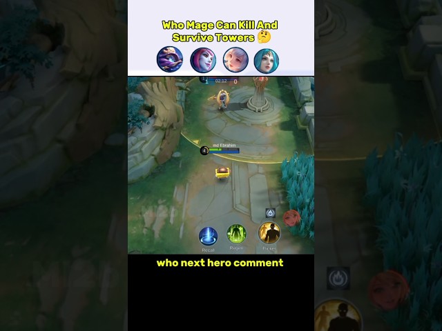 Who Mage Can Kill And Survive Towers 🤔 mobile legends Tutorial #Ml2b #mlbb #mobilelegends