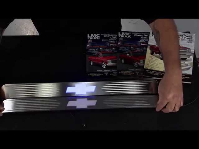 LMC Truck - LED Bowtie Threshold Plates on Car Fix