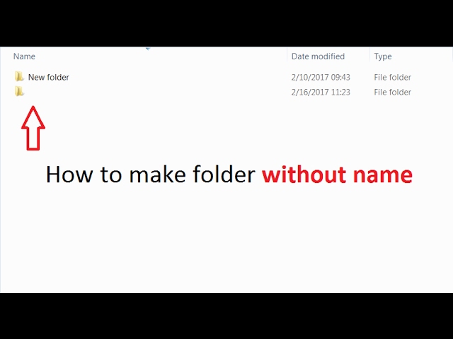 How to make folder without name | new amazing computer tricks 2019 | latest windows tricks and tips