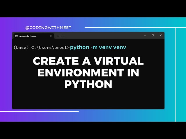 How to create a virtual environment in python