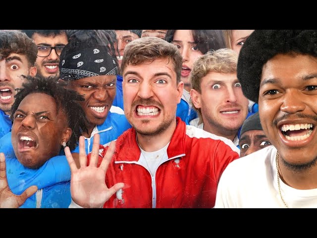 MrBreast 50 YouTubers Fight For $1,000,000 & Roblox