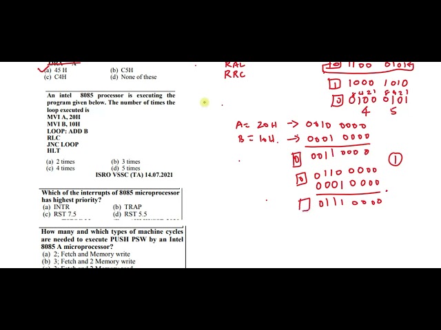 15. Solved Problems from 8085 microprocessor Part 1