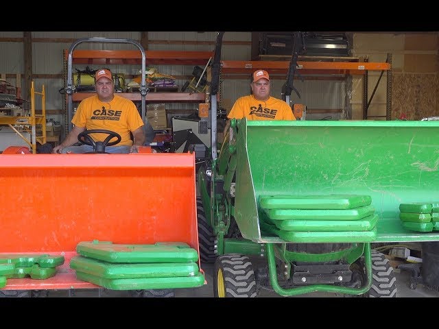 Loader Lift Capacity! Round #4 of 8! Kubota BX vs Deere 1025R!