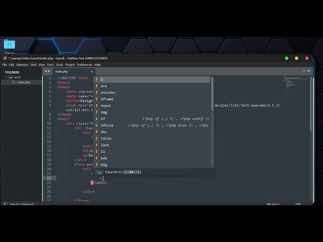 how to add icons, css and send data to the database using php 1