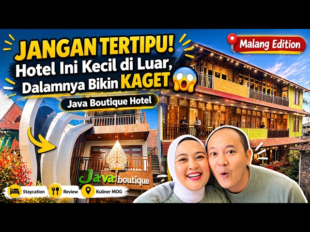 JANGAN TERTIPU! Hotel Ini Kecil di Luar, Dalamnya Bikin KAGET😱 | Java Boutique Hotel Malang.