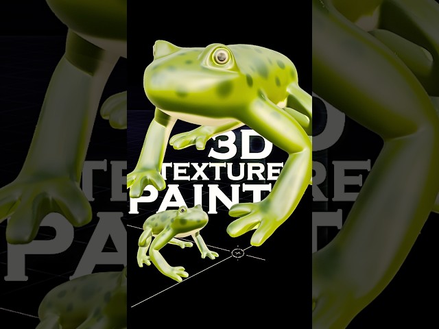 Blender 3D Texture Painting Video Tutorial #shorts #tutorial  #3d #blender #3dtexturing #3dpainting