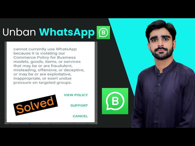 ISSUE SOLVED, cannot currently use whatsapp because it is violating our commerce policy