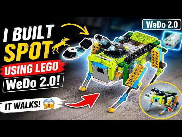 I Built a Robot Dog With LEGO WeDo 2.0… AND IT WALKS! 🤯🤖