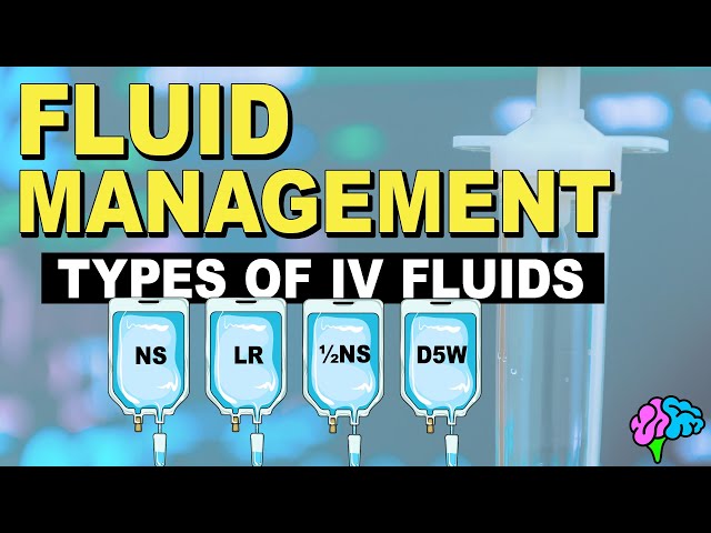 Types of IV Fluid - Fluid Management