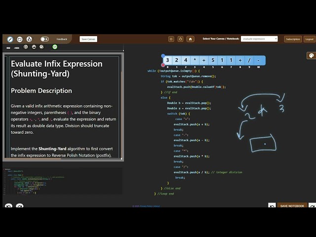 Solve Evaluate Expression Problem Using DrawToCode - Visual Coding Tutorial