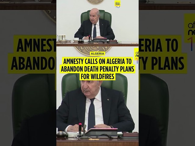 Amnesty calls on Algeria to abandon death penalty plans for wildfires