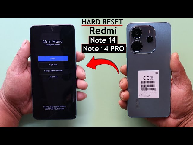 Hard Reset Redmi Note 14/Note 14 Pro Unlock Pattern/Pin/Password | Factory Reset Redmi HyperOS 2025