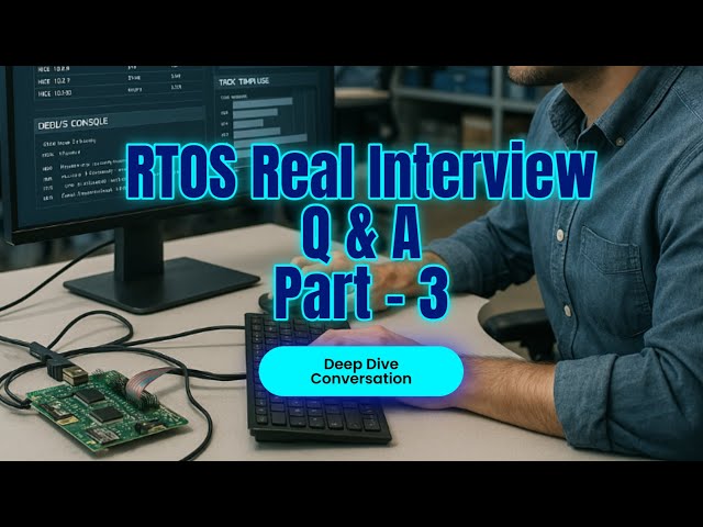 💡 RTOS Real Interview Questions Explained Simply | Embedded Software | Practical Answers | PART - 3