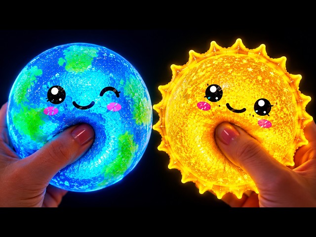 🌍 Galaxy Fidget Toys That Glow in the Dark! ✨