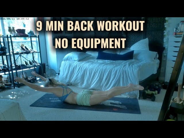 9 MIN Beginner Back Workout For Better Posture | No Equipment