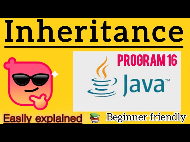Inheritance | easily explained | singleinheritance | java program | beginner friendly | 