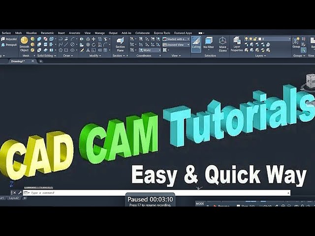 HOW TO CREATE A 2D TEXT TO 3D TEXT _IN AUTOCAD