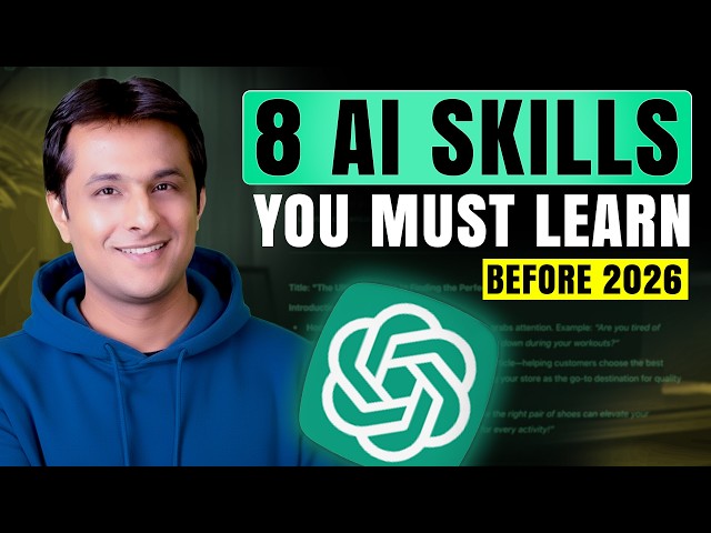 AI Skills You Can't Ignore or Lose 100 Hours of Work!